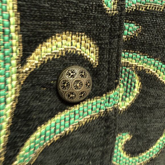 Erin London Tapestry Blazer Jacket Womens Large Brocade Artsy Wear Boho VTG EUC - Picture 2 of 6